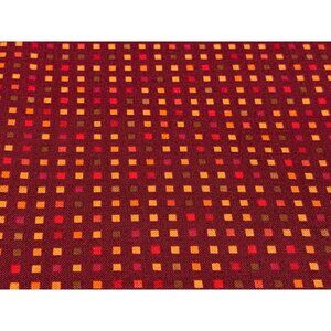 Michael Miller Pixel Square Fabric Red & Orange 1/2 yard x 44" Quilting Craft Se